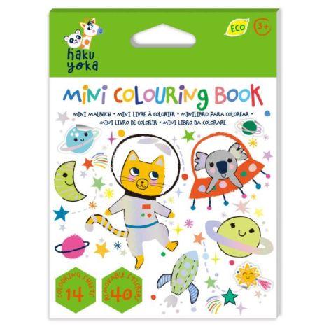 Mini Carte de Colorat Hakuyoka - Spatiu - imagine 7